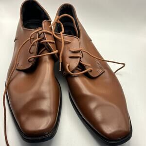 Joseph Abboud Brown Leather Lace Up Dress Shoes Mens 12M Classic Oxford